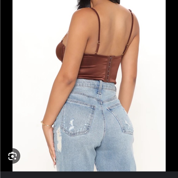 Fashion Nova You Crop Top - Brown S - Picture 2 of 4